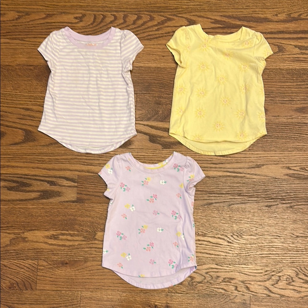 GUC Cat & Jack Short Sleeve Tees (3); Size 2T